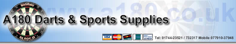 A180 Supplies & Karls Darts for Darts, Dartboards, Flights, Stems and Bingo Machines.
